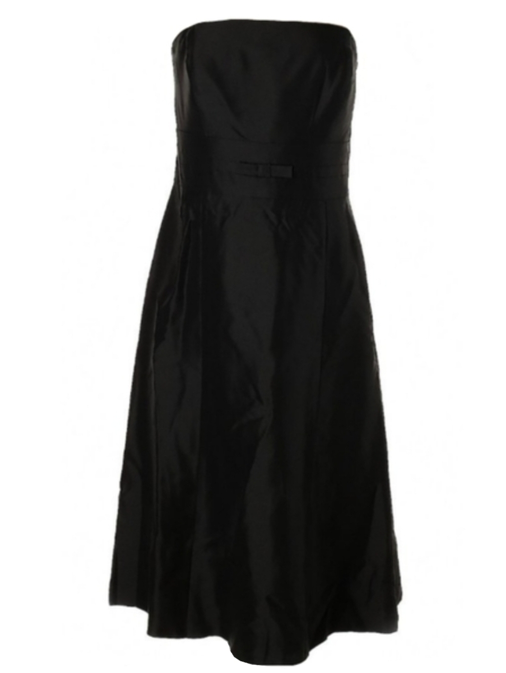 Silk Little Black Dress Ann Taylor Strapless Cocktail Party Event Dinner Date 4